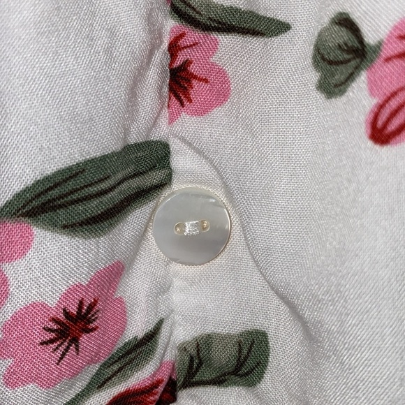 BEACH PARTY floral maxi dress smocked stretchy waist tassel strings size XXL - Picture 9 of 16